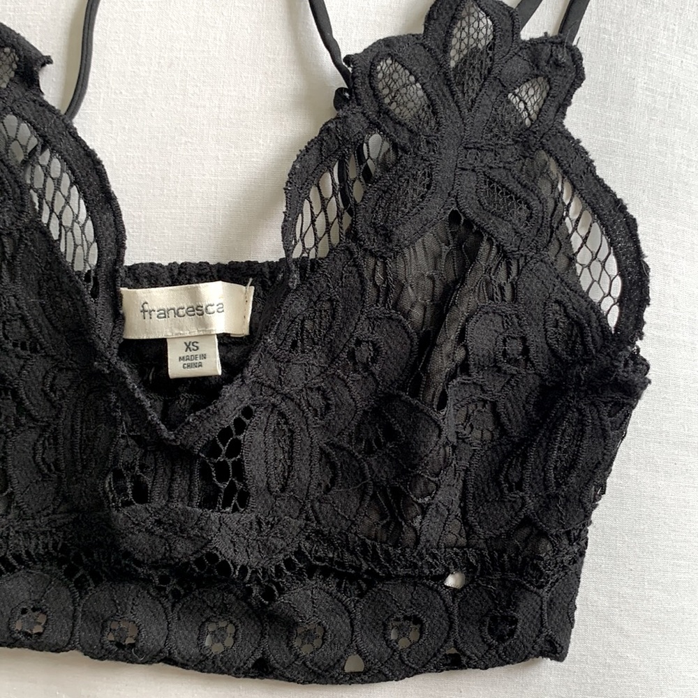Francesca’s Black Lace Bralette - Picture 4 of 5